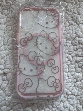 Hello Kitty iPhone 17 Pink Clear Case Cute Sanrio Style Protective Cover New